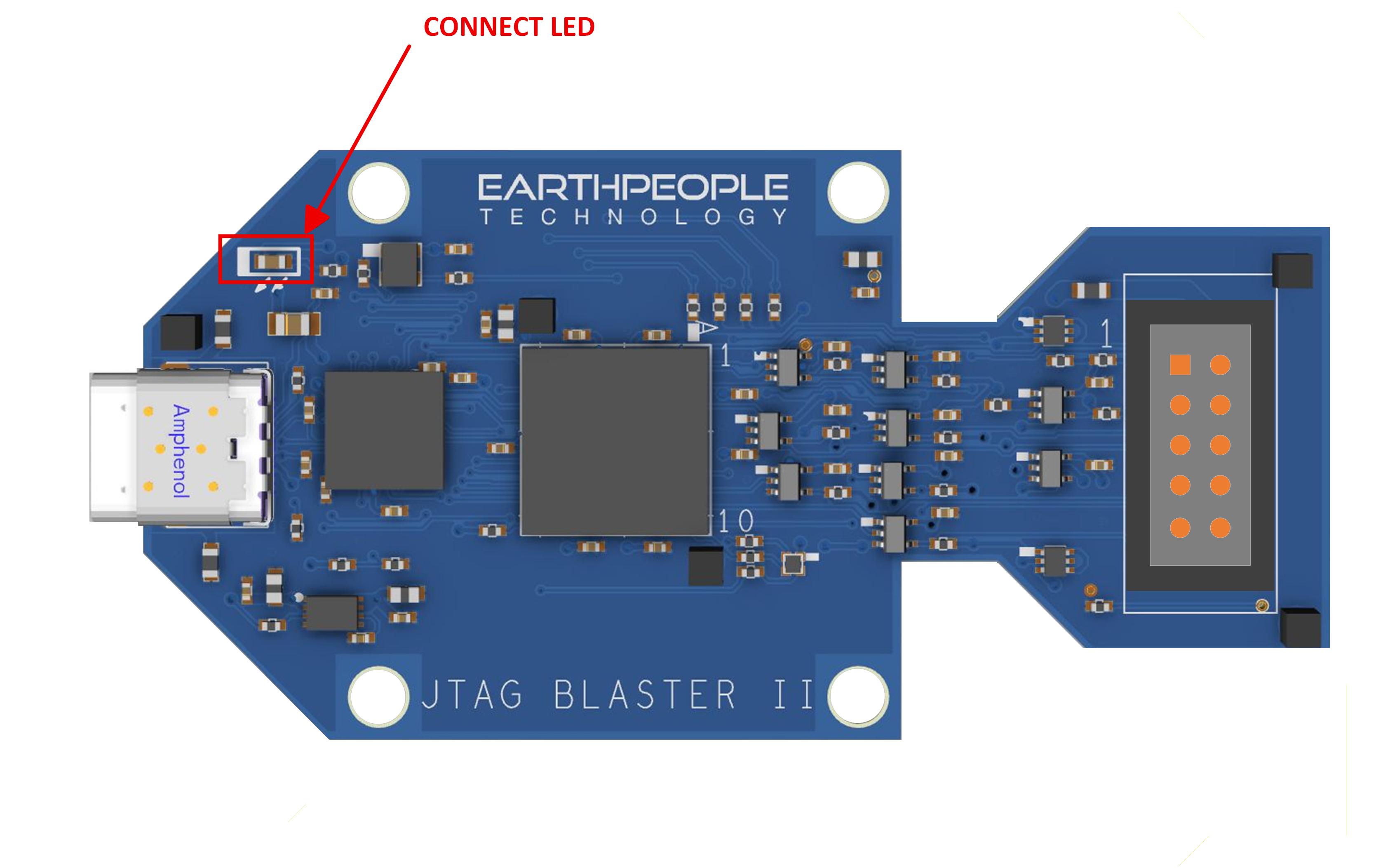 JTAG Blaster II Connect LED